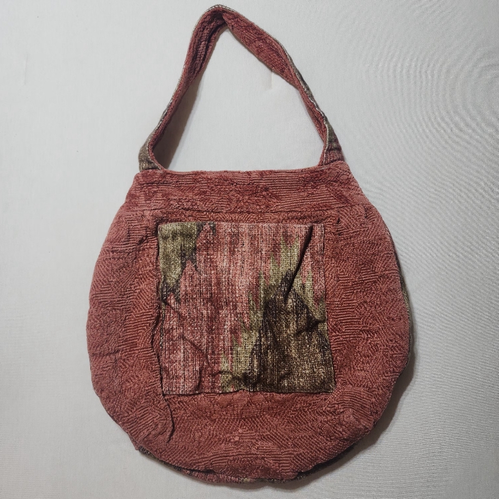 Boho Aztec Reversible Multiple Pocket Shoulder Bag - image 1